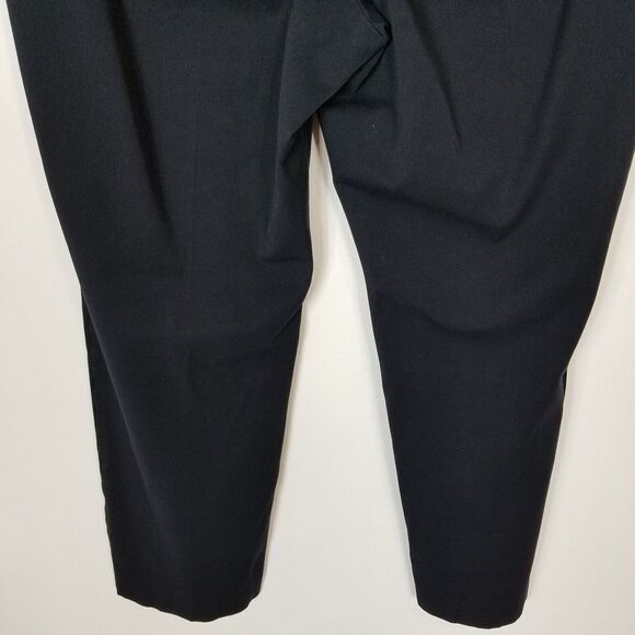 Talbot's Women Plus Heritage Elastic Waist Pants Size 24W Black Ankle - Picture 6 of 9